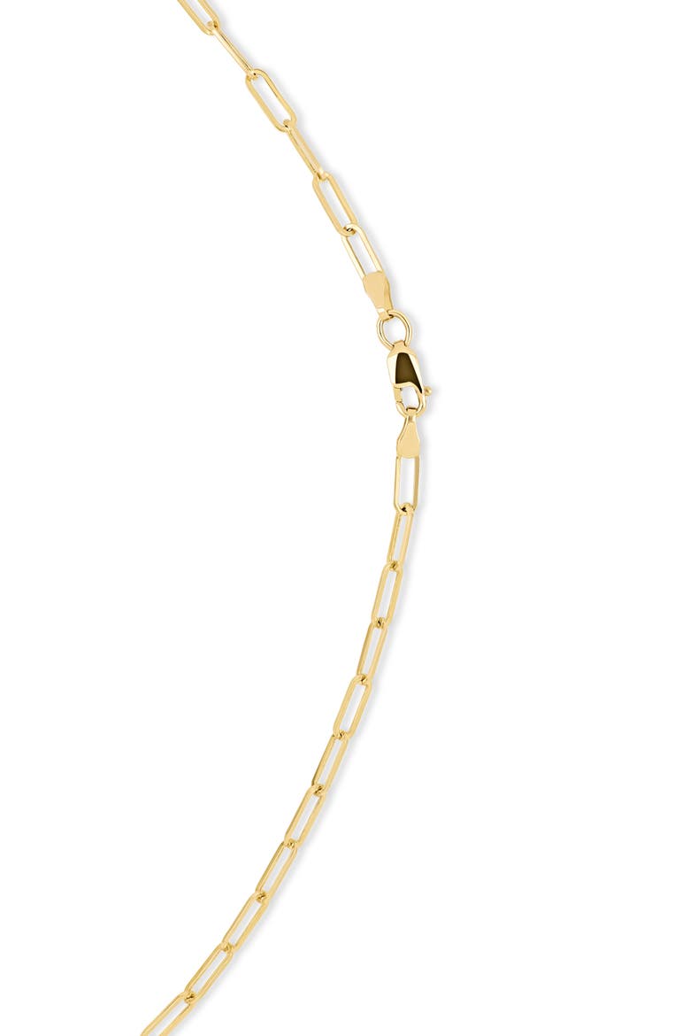 Varda 18k Gold Diamond Dog Tag Statement Necklace, Alternate, color, 18K YELLOW GOLD
