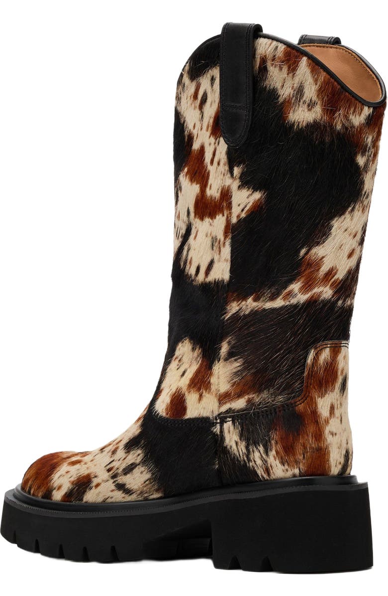 MARC NOLAN Daisy Lug Cowgirl Boots, Alternate, color, Dark Horse