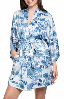 Floral Satin Wrap