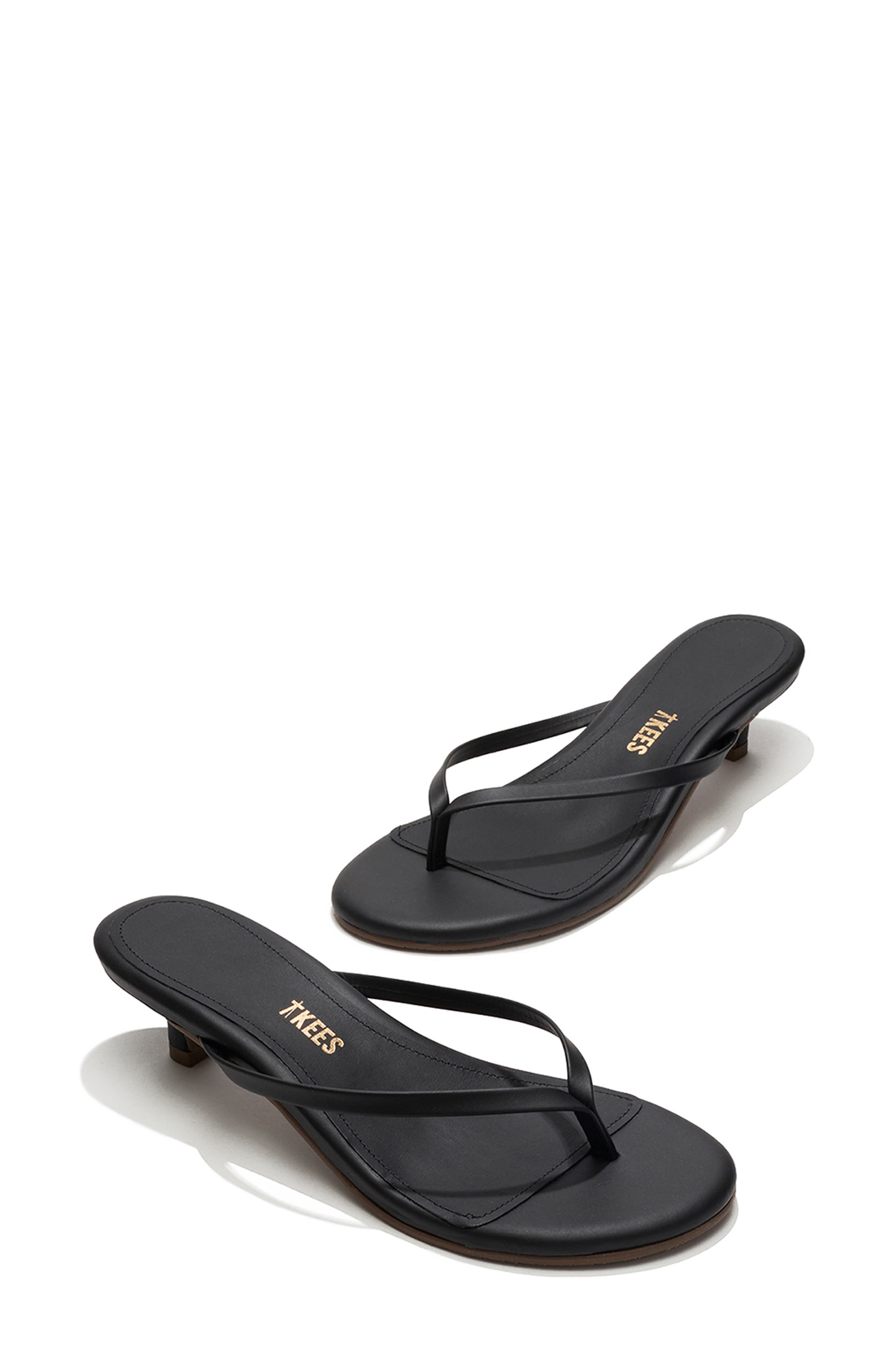 TKEES Julia Kitten Heel Flip Flop, Alternate, color, Sable