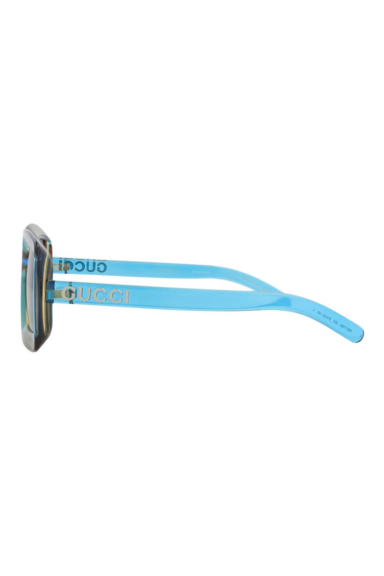 Square Sunglasses, Alternate, color, BLUE BLUE BLUE