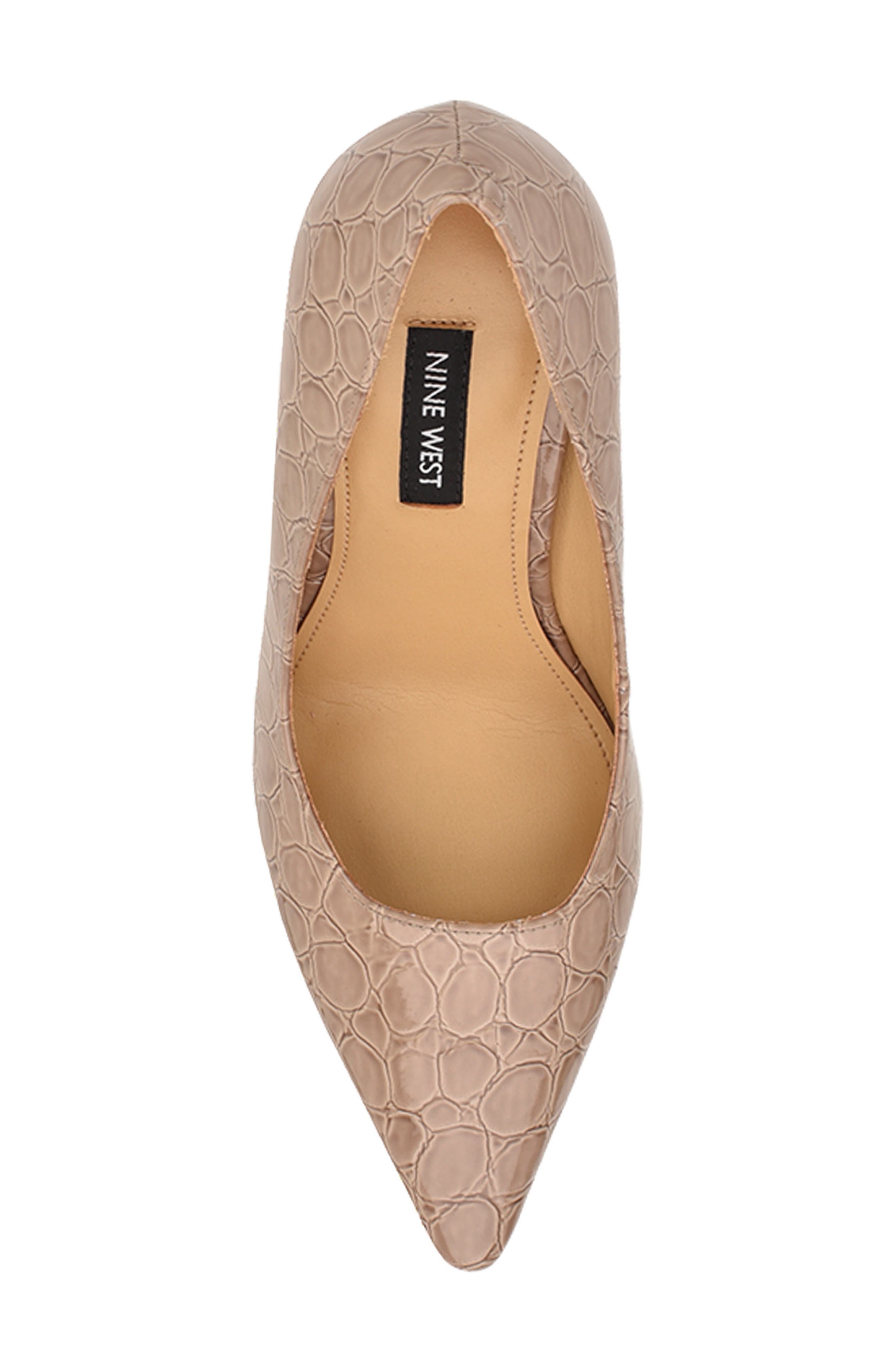 Nine West Tamant Pointed Toe Pump, Alternate, color, Light Natural