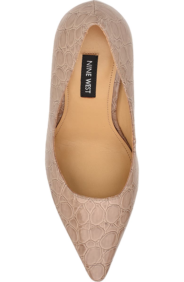 Nine West Tamant Pointed Toe Pump, Alternate, color, Light Natural