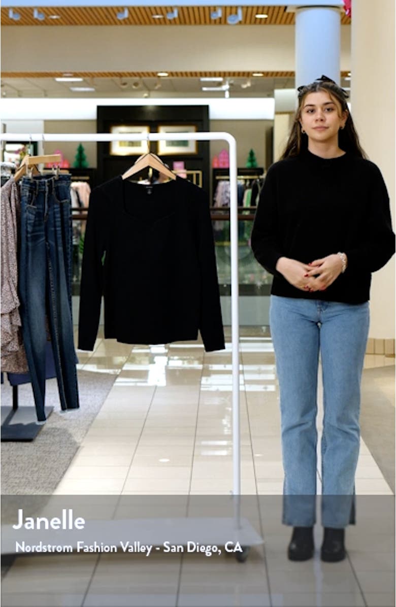 Rib Sweetheart Sweater, sales video thumbnail