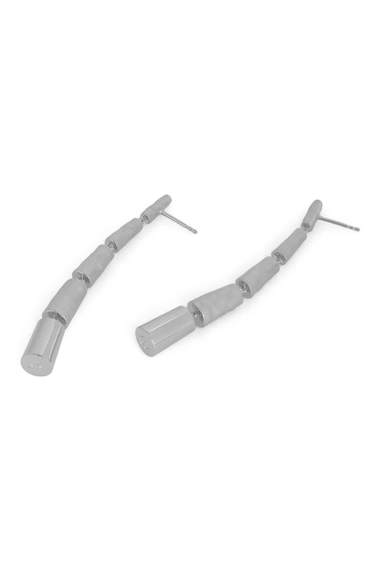 Nairobi Statement Drop Earrings, Alternate, color, SILVER