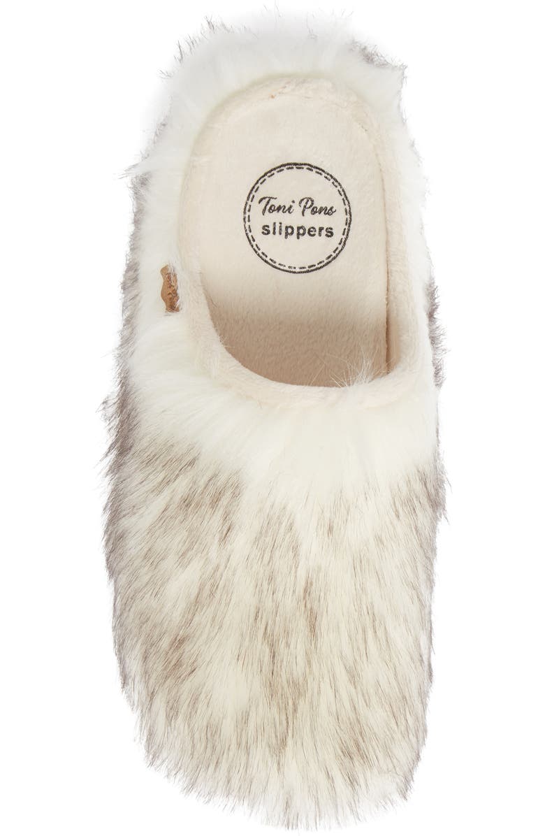 Toni Pons Maui Faux Fur Slipper, Alternate, color, Husky