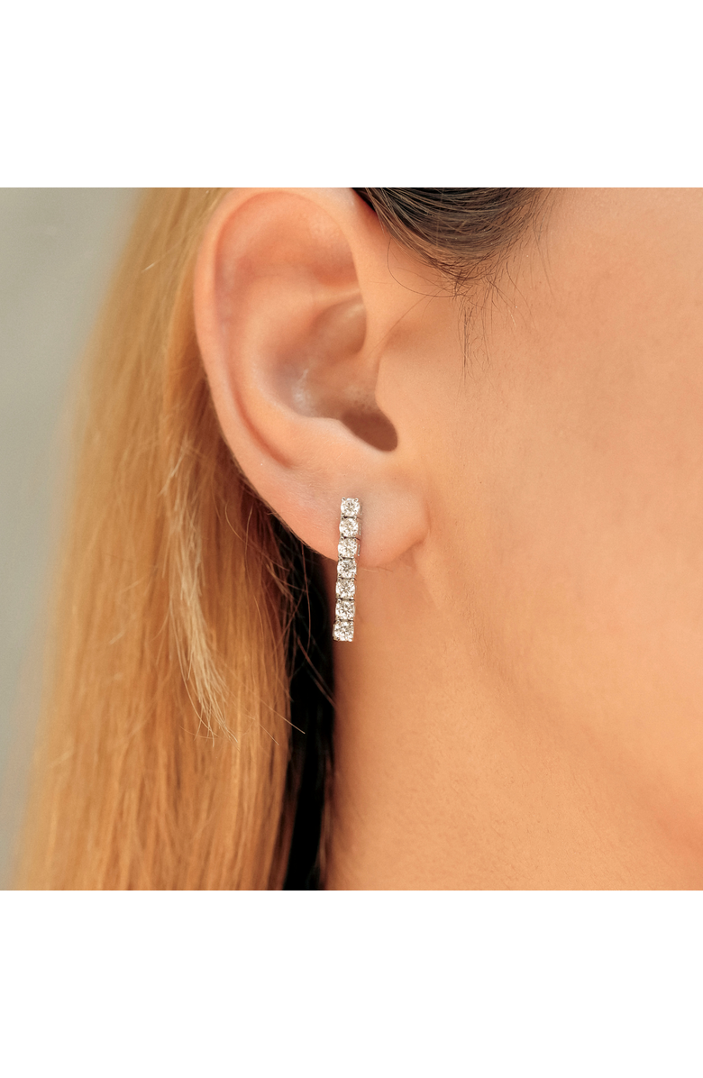 Spero London Sterling Silver Tennis Earring - Single, Alternate, color, Silver