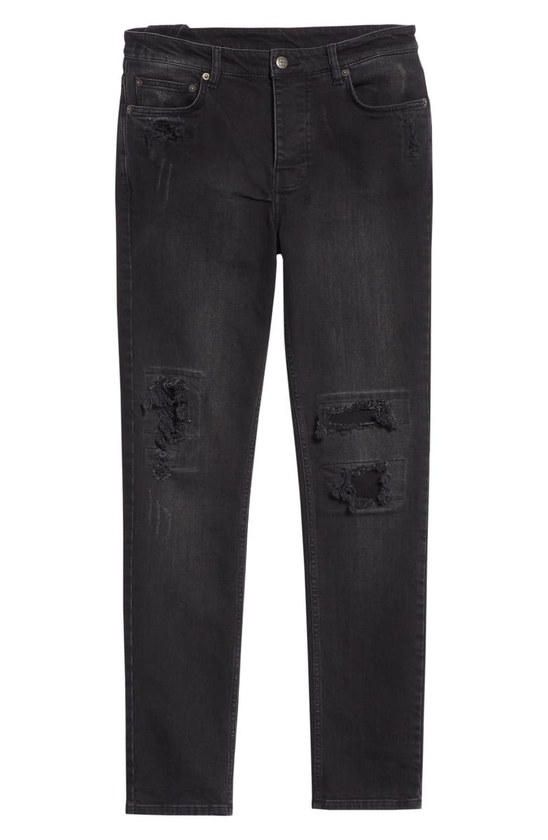 Ksubi Chitch Boneyard Ripped Slim Fit Stretch Denim Jeans, Alternate, color, Black