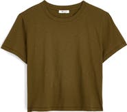 Madewell Boxy Crop Cotton Slub T-Shirt