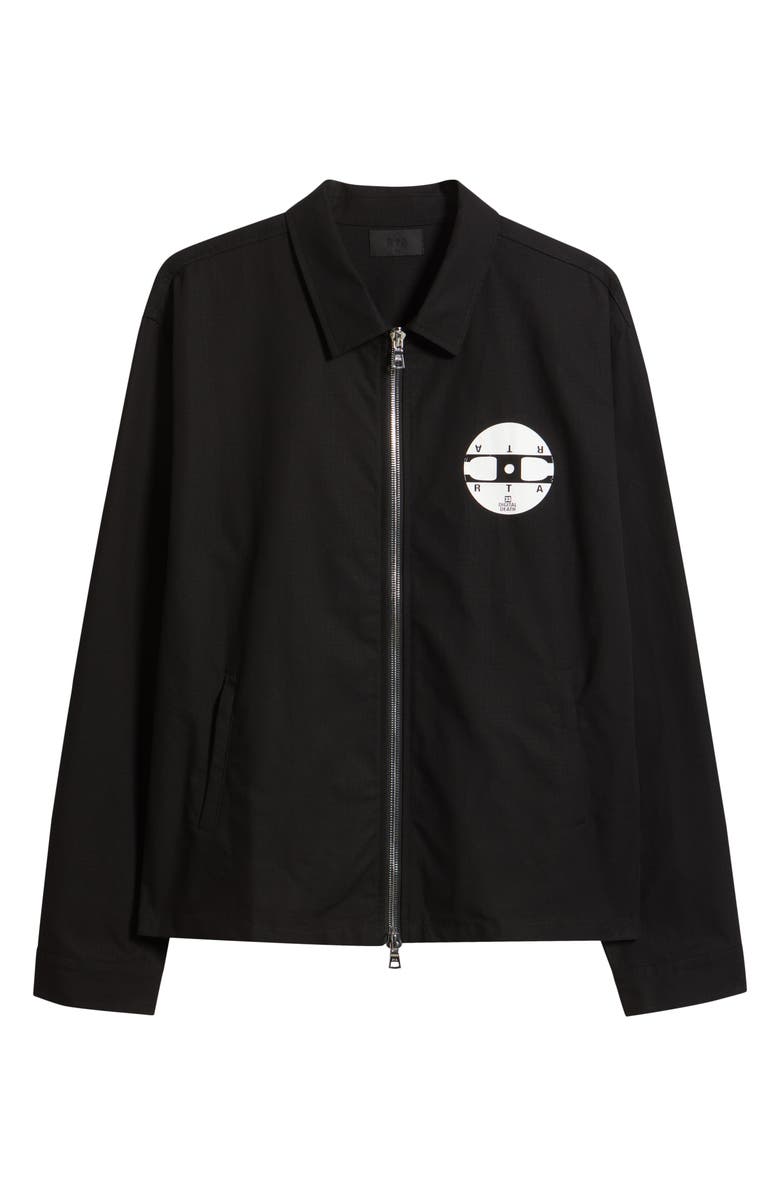 RtA Van Record Graphic Ripstop Cotton Jacket, Main, color, 