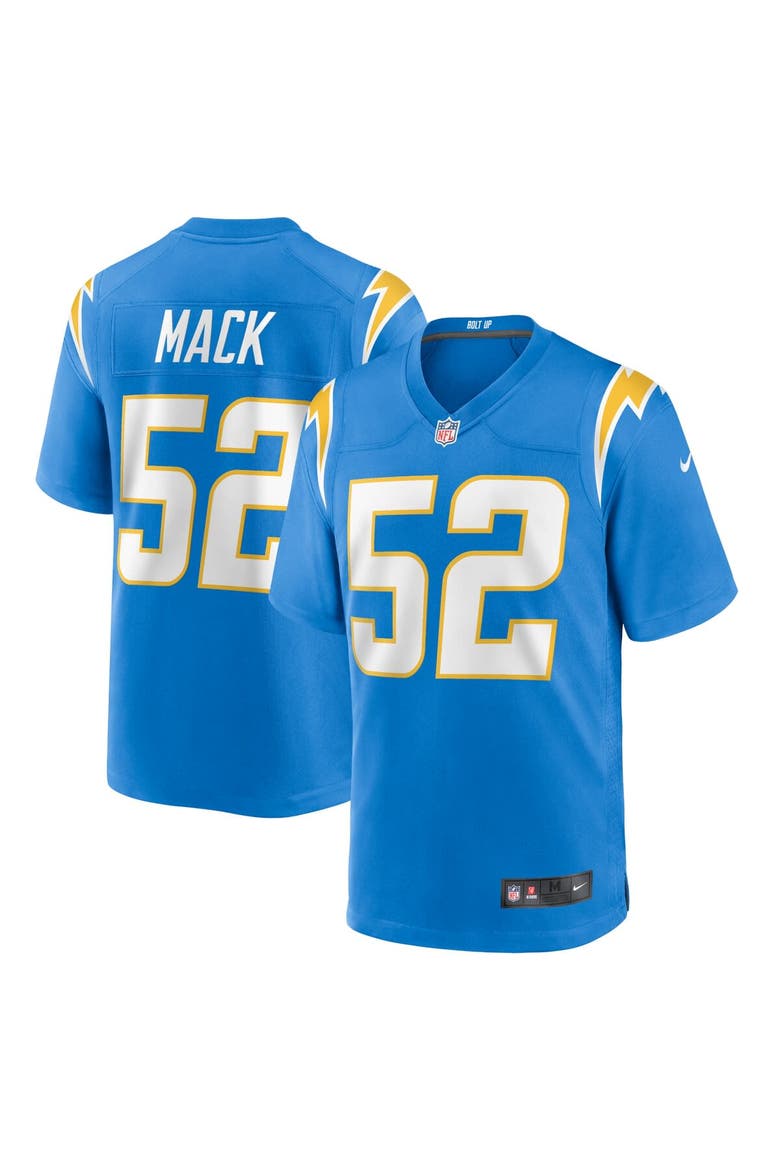 Youth Nike Khalil Mack Powder Blue Los Angeles Chargers Game Jersey, Main, color, Powder Blue