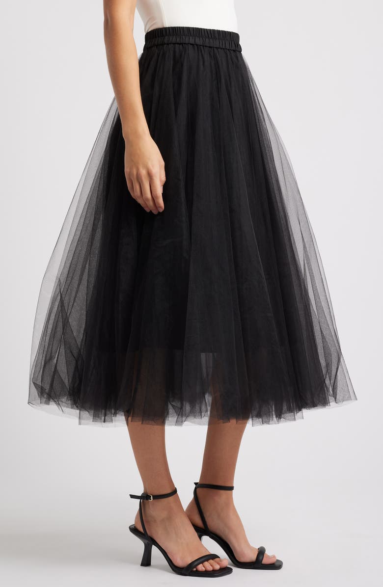 Masai Copenhagen Scarlet Tulle Maxi Skirt, Alternate, color, 