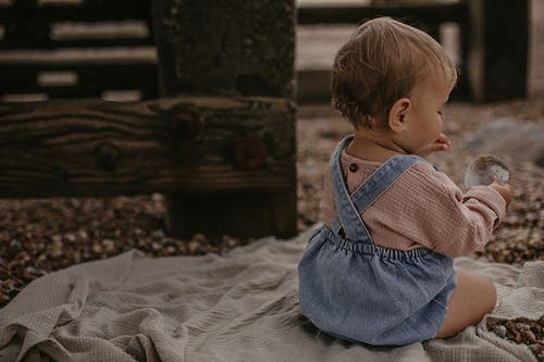 The Simple Folk The Stone Romper In Light Denim