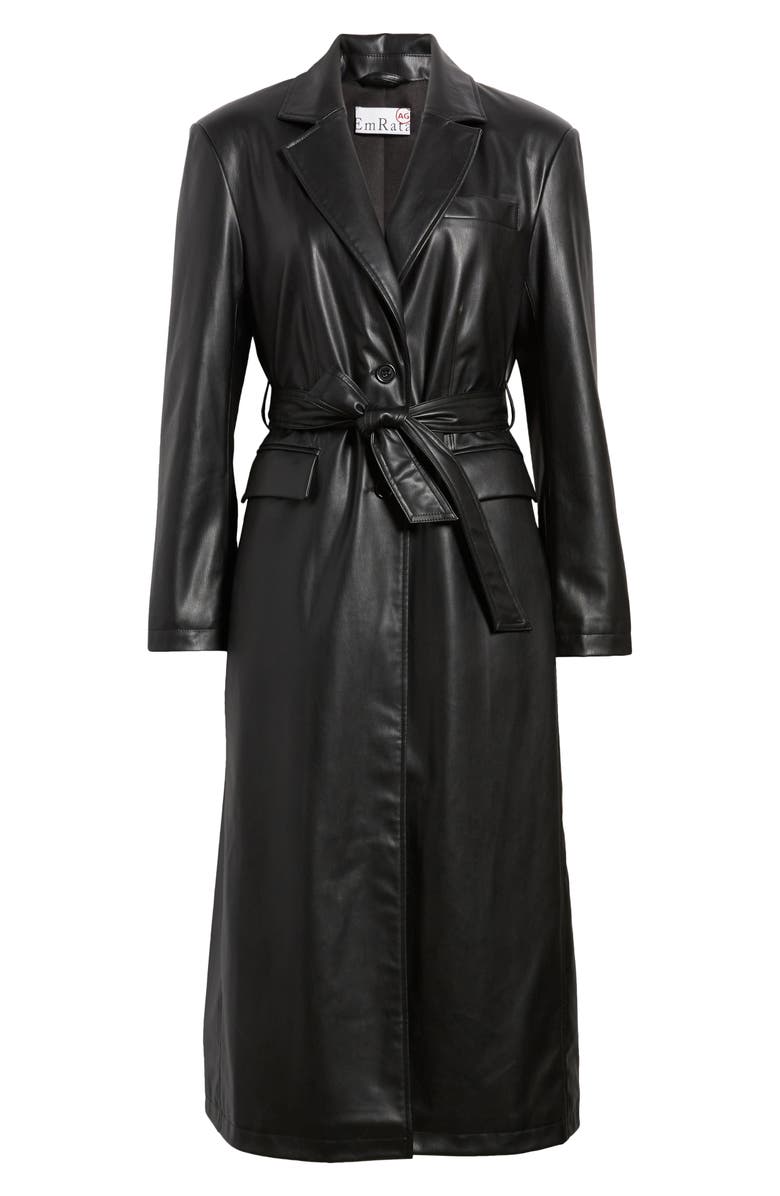 AG x EmRata Valentina Belted Coat, Alternate, color, 