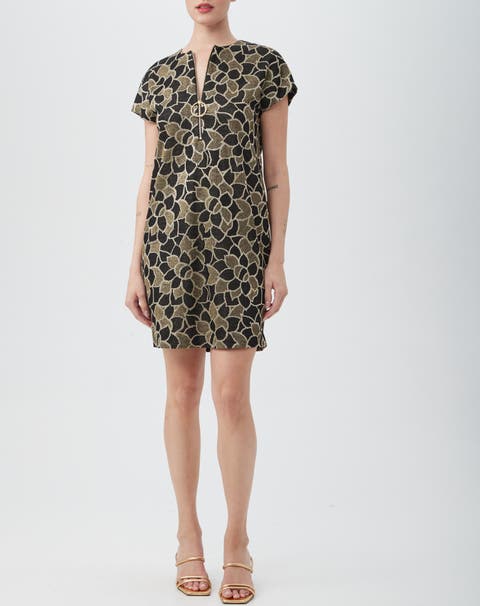 Trina Turk Sentiment Retro deals Floral V-Neck Dress