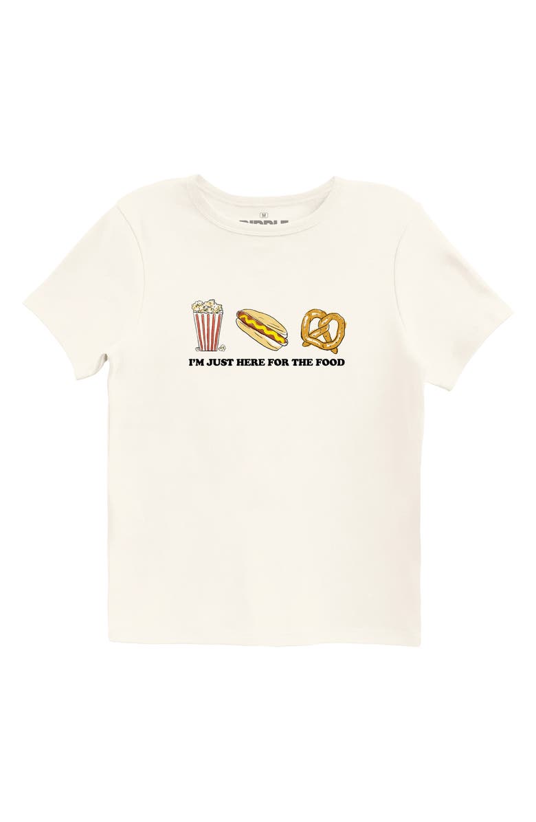 Ripple Junction Stadium Food Graphic T-Shirt, Main, color, Natural