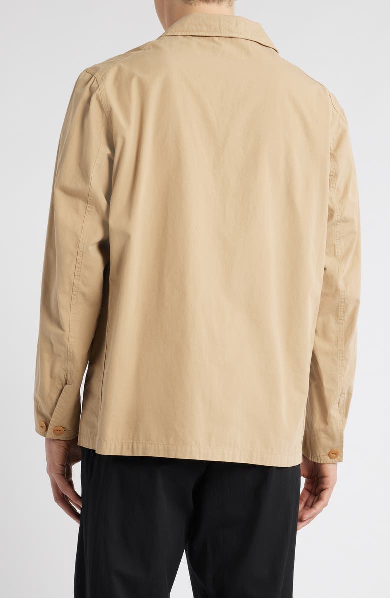 MERZ B SCHWANEN Relaxed Fit Organic Cotton Poplin Jacket, Alternate, color, Khaki