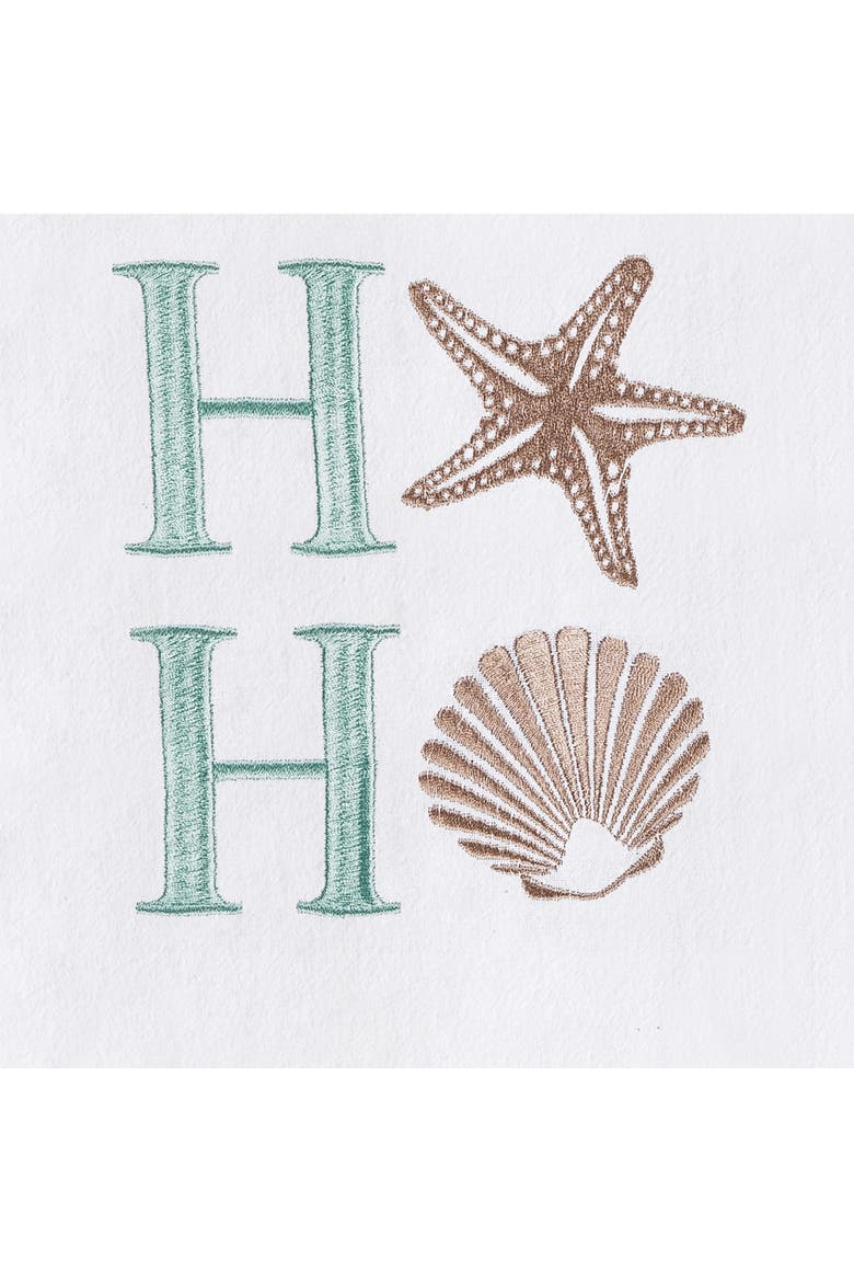 Ho Ho Ho Santa Laughs Holiday Christmas Towel, Alternate, color, Red