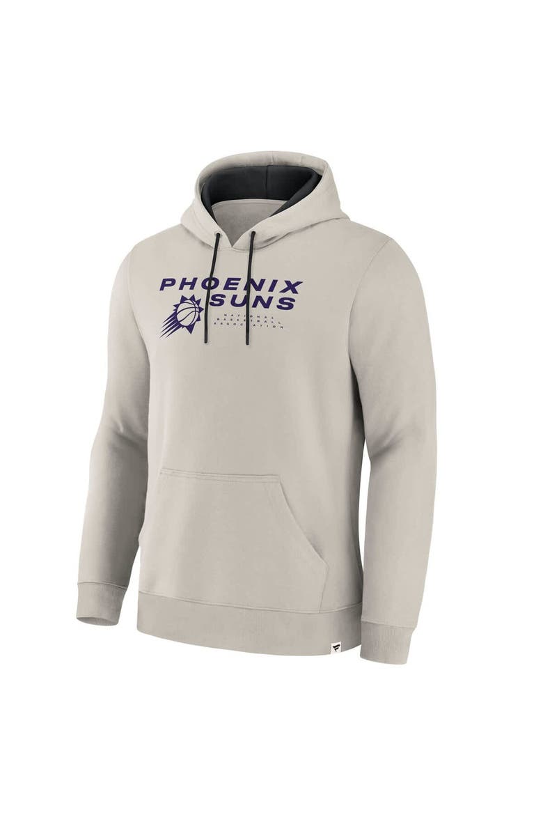 Men's Fanatics Off White Phoenix Suns Crossover Collection Blocked Shot Premium Pullover Hoodie, Alternate, color, Cream