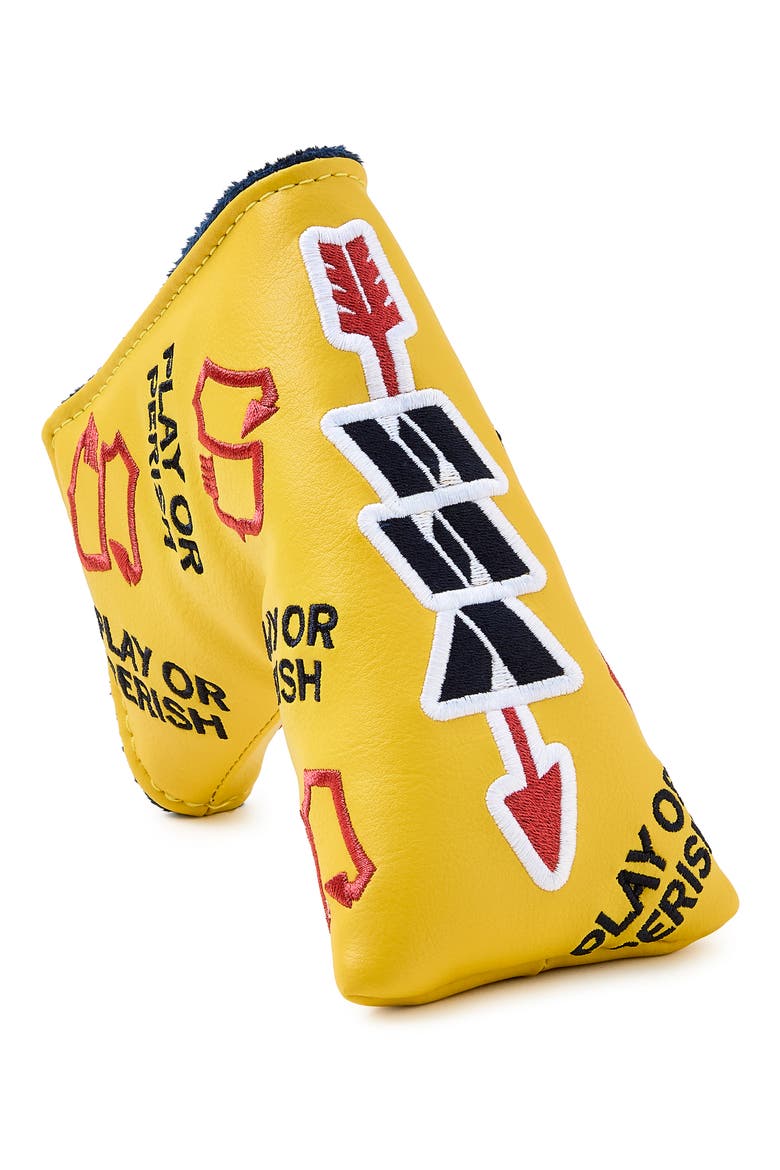 Classic Arrow Blade Putter Cover, Main, color, YELLOW