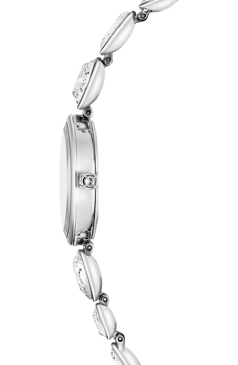 Swarovski Gema Crystal Bracelet Watch, 27mm x 20mm, Alternate, color, Silver