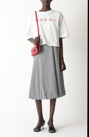 【関税込み】marni Check longuette skirt Marni Check Longuette Skirt | italist