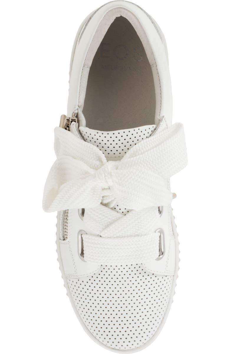 EOS FOOTWEAR Jovi Perforated Leather Sneaker, Alternate, color, White