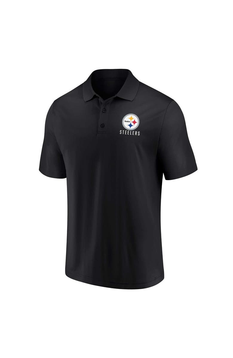 FANATICS Men's Fanatics Branded White/Black Pittsburgh Steelers Lockup Two-Pack Polo Set, Alternate, color, 