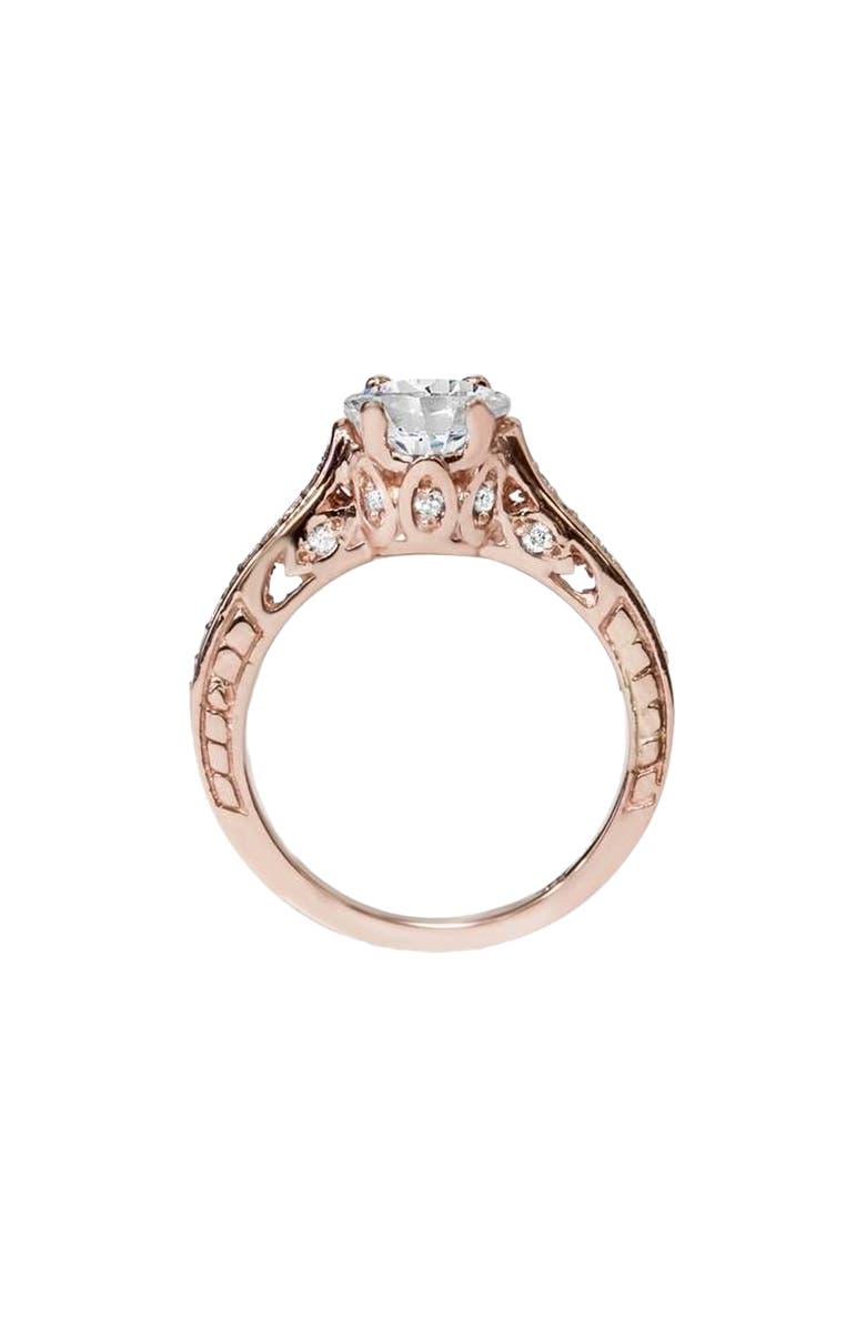 Bliss Diamond 1 1/4Ct Gold Diamond (1ct center) Lab Grown Deco Engagement Ring 14K, Alternate, color, 