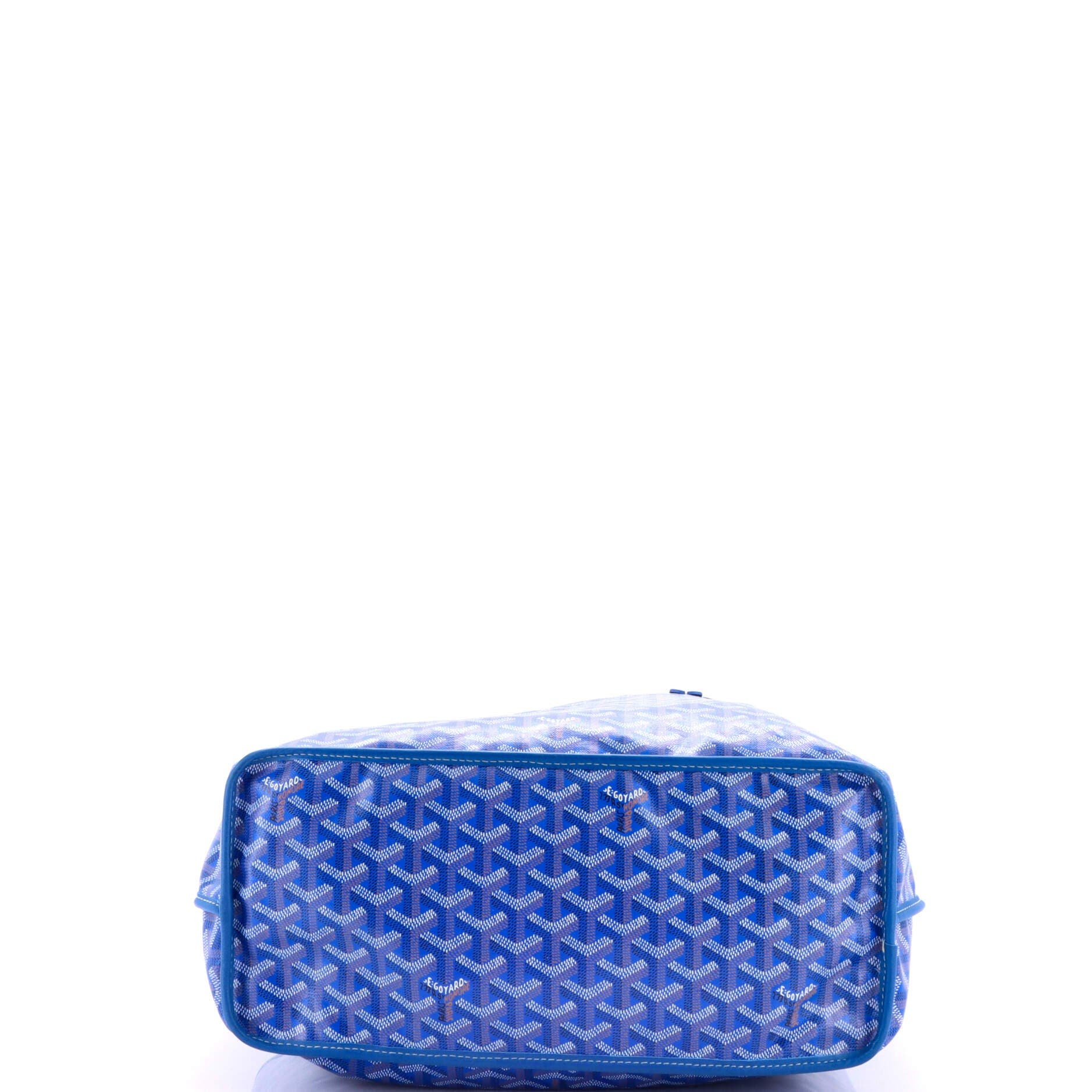 Pre-Owned Goyard Anjou Reversible Tote Coated Canvas PM, Alternate, color, Blue