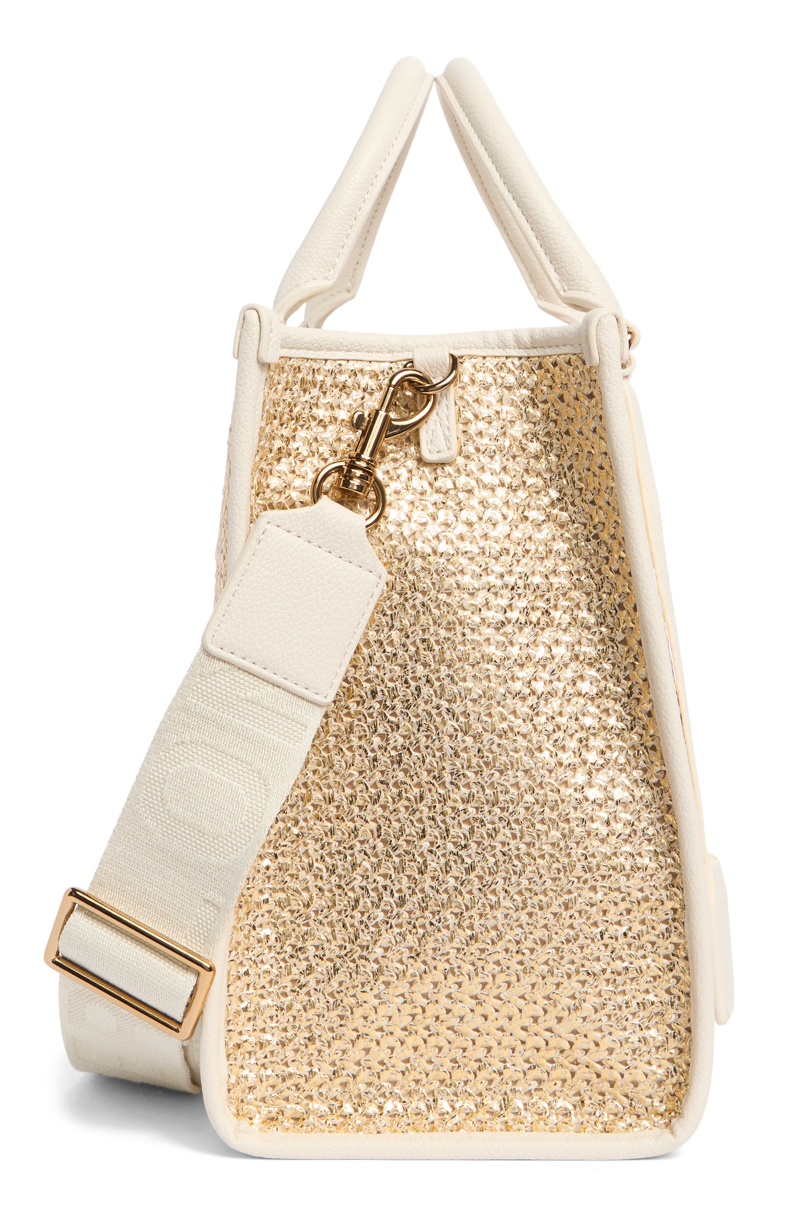 Kurt Geiger London Chiswick Raffia Tote, Alternate, color, Open Yellow