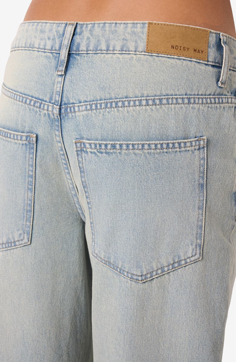 Noisy may Adriana Loose Fit Jeans, Alternate, color, Light Blue Denim
