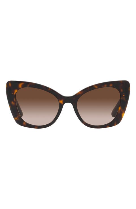 53mm Gradient Butterfly Sunglasses