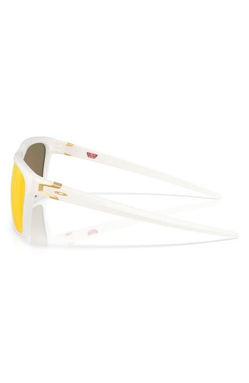 Oakley 57mm Polarized Rectangular Sunglasses In Orange