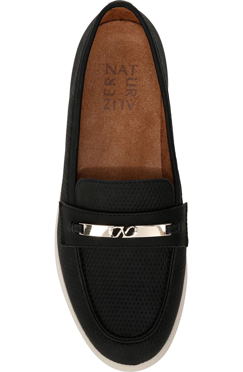 Naturalizer Isla Loafer, Alternate, color, Black Faux Nubuck
