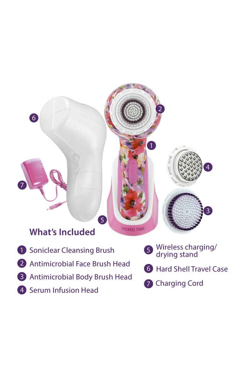 MICHAEL TODD BEAUTY Soniclear Elite Face and Body Cleansing System, Alternate, color, A Light, Bright Red Shade.