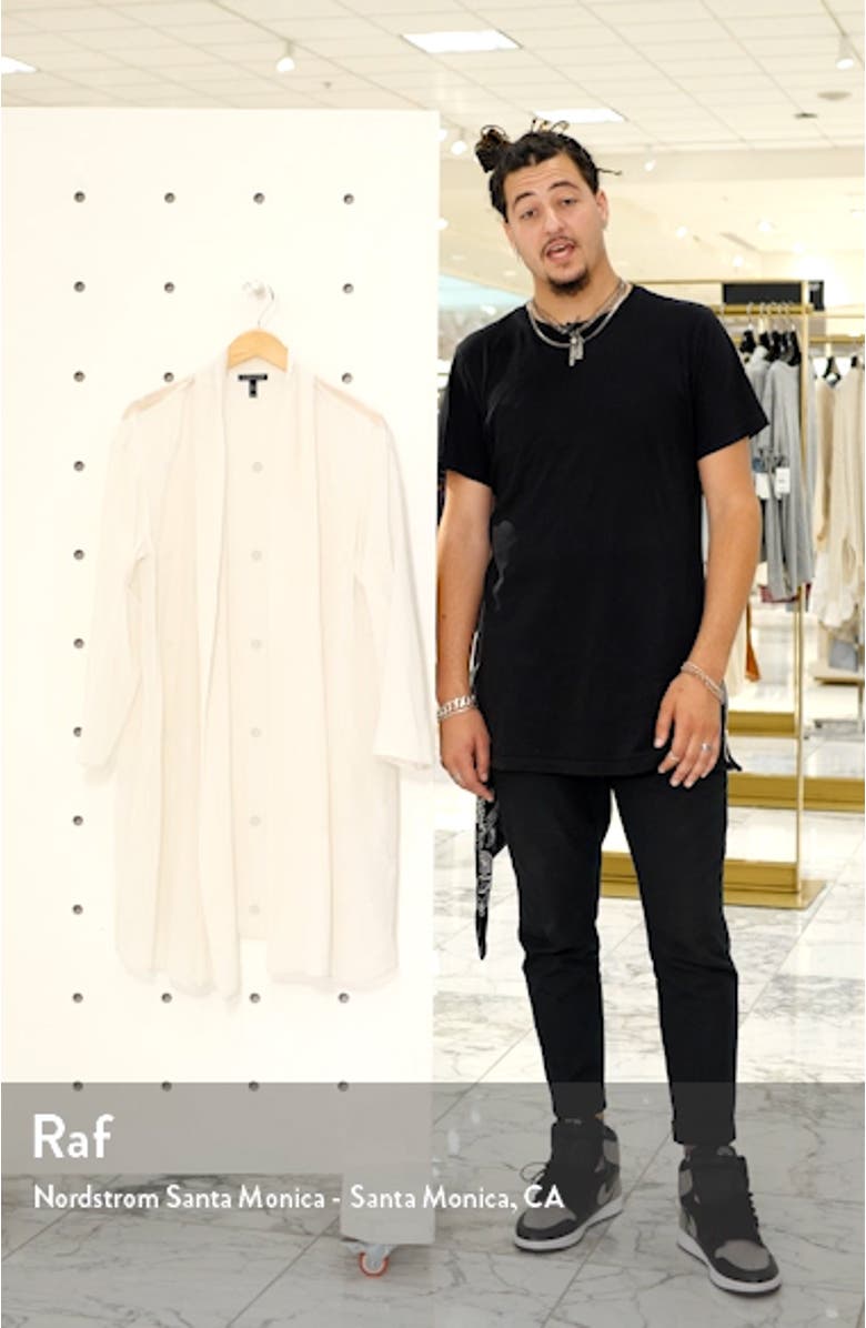 Long Open Front Jacket, sales video thumbnail