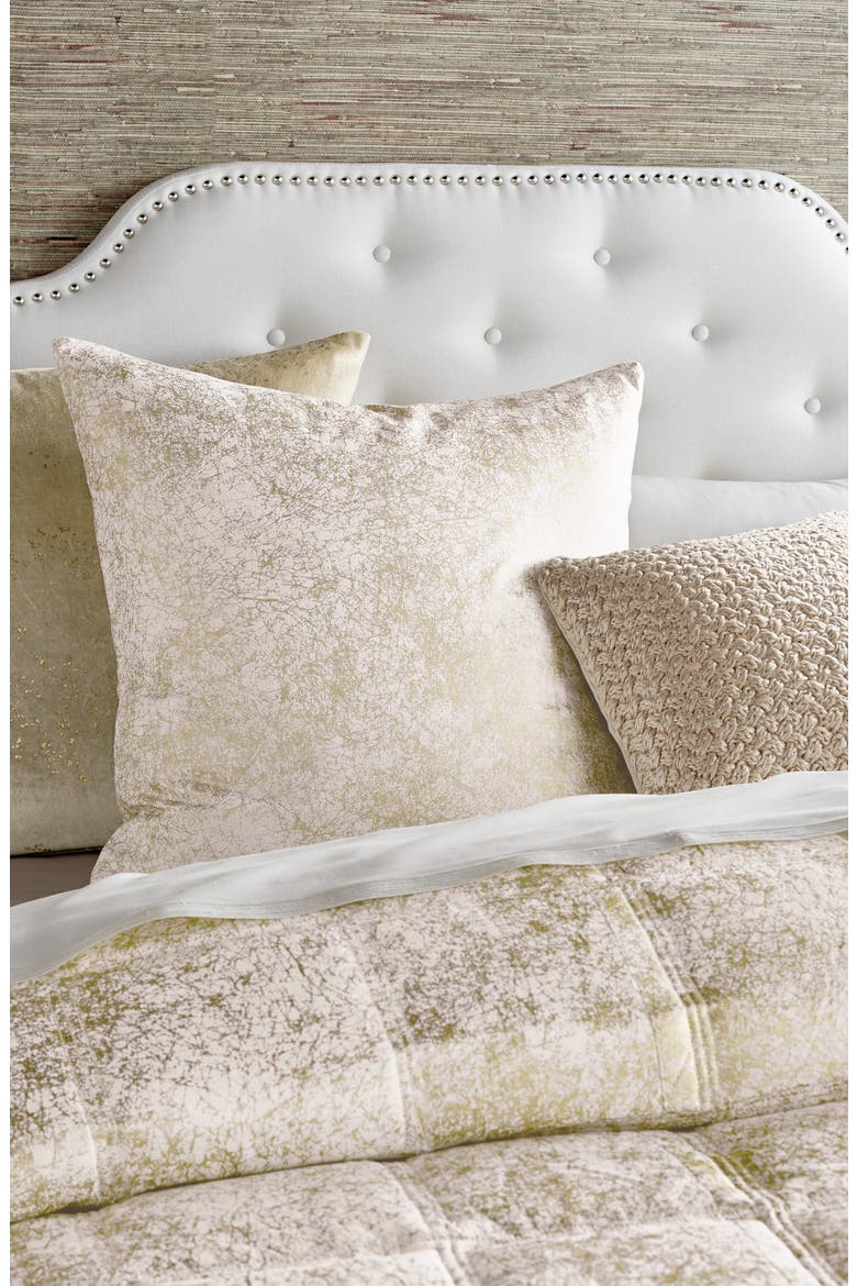 Metallic Jacquard Quilt, Alternate, color, IVORY