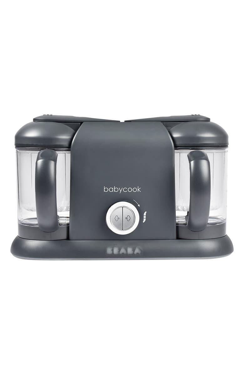 BEABA Babycook<sup>®</sup> Duo Baby Food Maker & Recipe Booklet, Main, color, Charcoal
