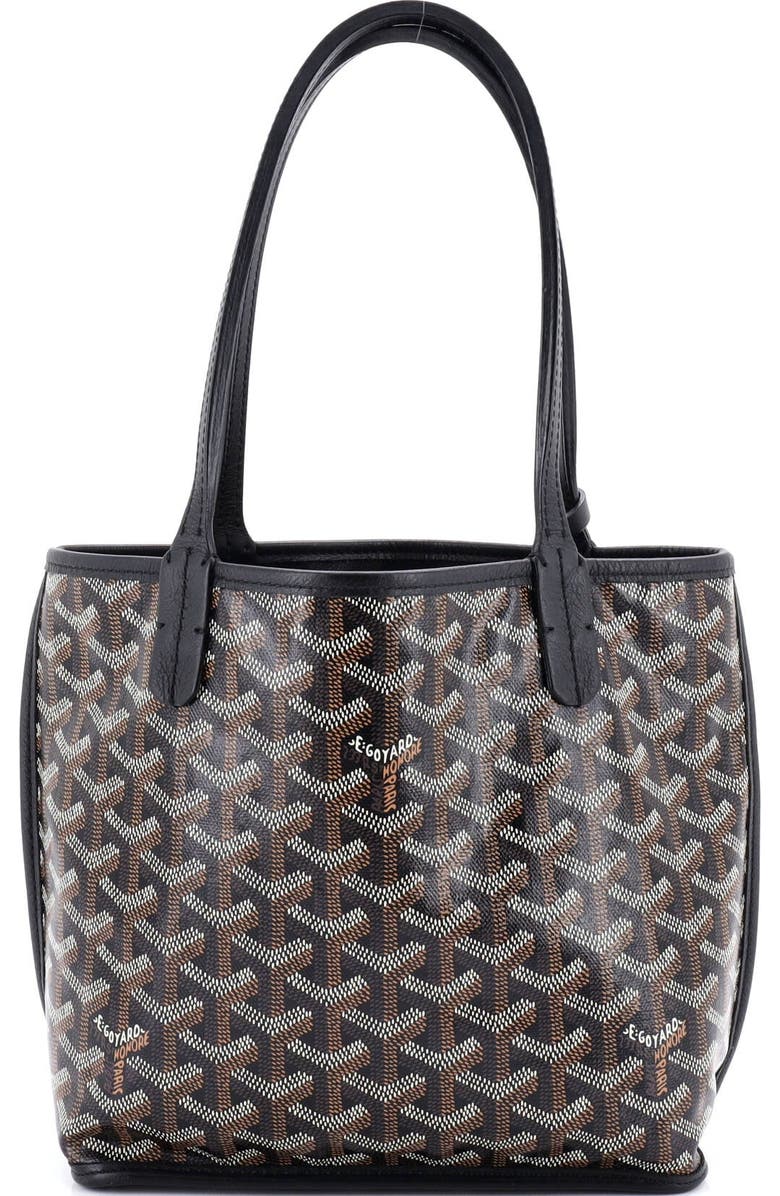 Pre-Owned Goyard Anjou Reversible Tote Coated Canvas Mini, Main, color,