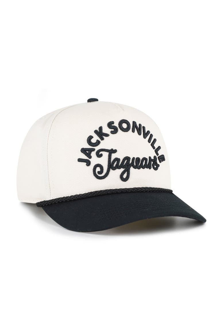 Women's '47 Natural Jacksonville Jaguars Rope Script Hitch Adjustable Hat, Alternate, color, Natural