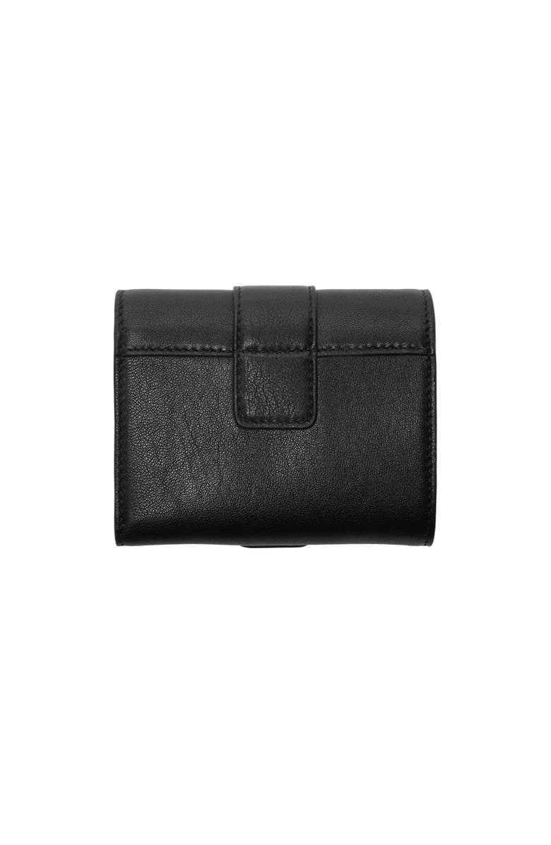Burberry Rider Compact Wallet, Alternate, color, Black