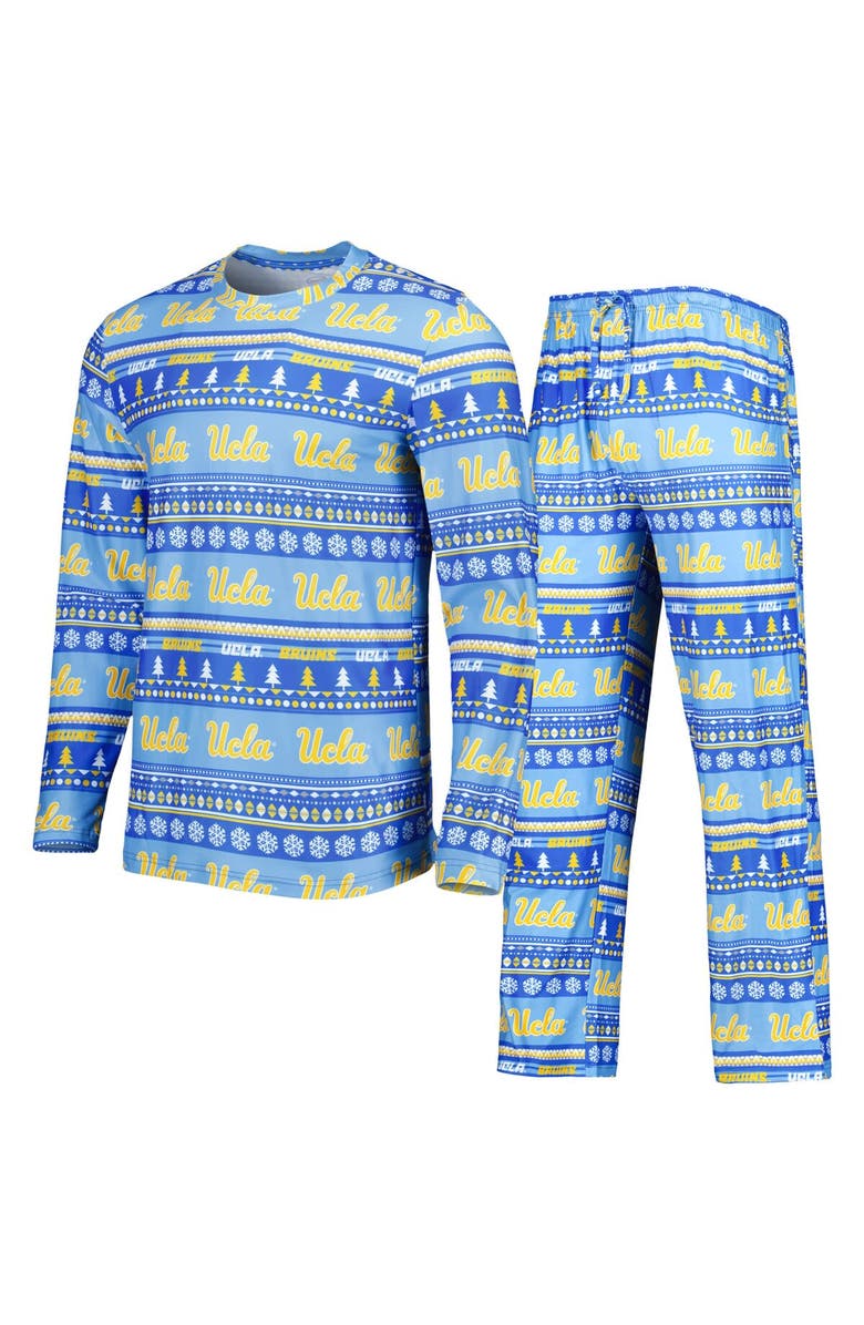 CONCEPTS SPORT Men's Concepts Sport Blue UCLA Bruins Swivel Long Sleeve T-Shirt & Pants Sleep Set, Main, color, Blue