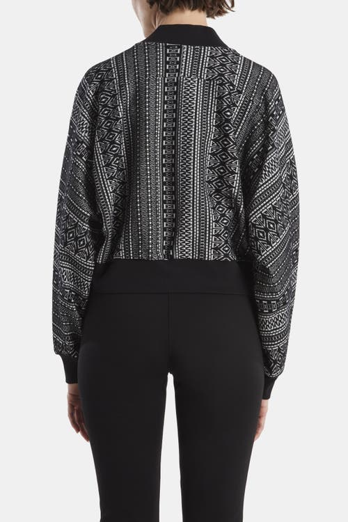 Capsule 121 The Orbit Jacket In Gravity Stretch In Black With Ivory