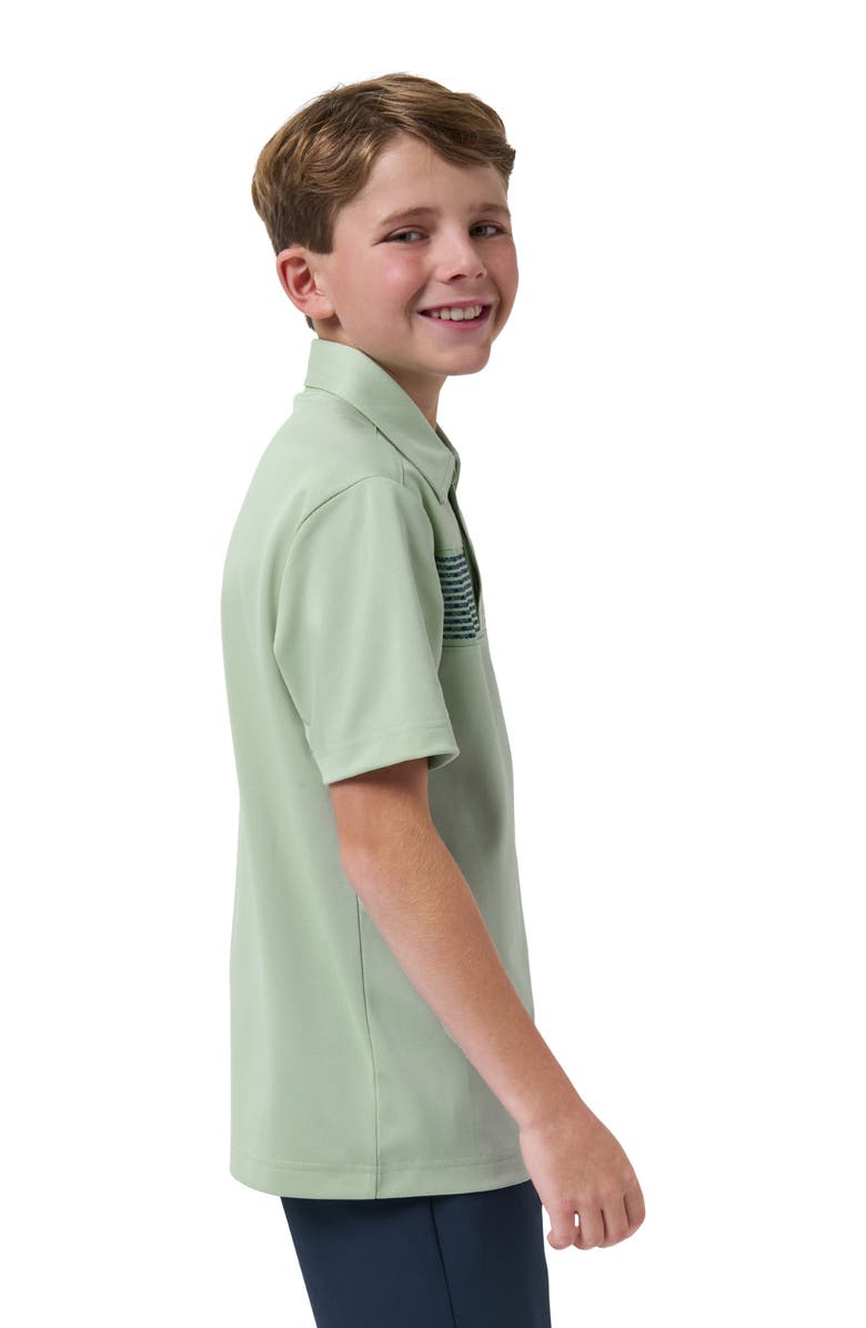 TravisMathew Y River Boat Cruise Polo, Alternate, color, Aqua Foam