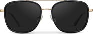 WMP Eyewear Gia - 54mm Oversized Square Aviator Polarized Sunglasses
