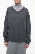 STAUD Doris Layered Look Cashmere Sweater