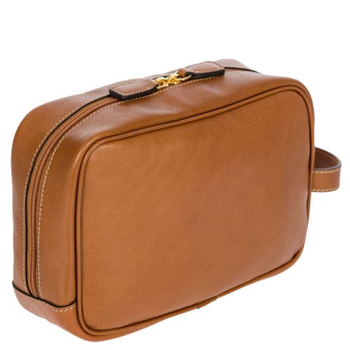 Bric's Life Pelle Travel Case In Brown