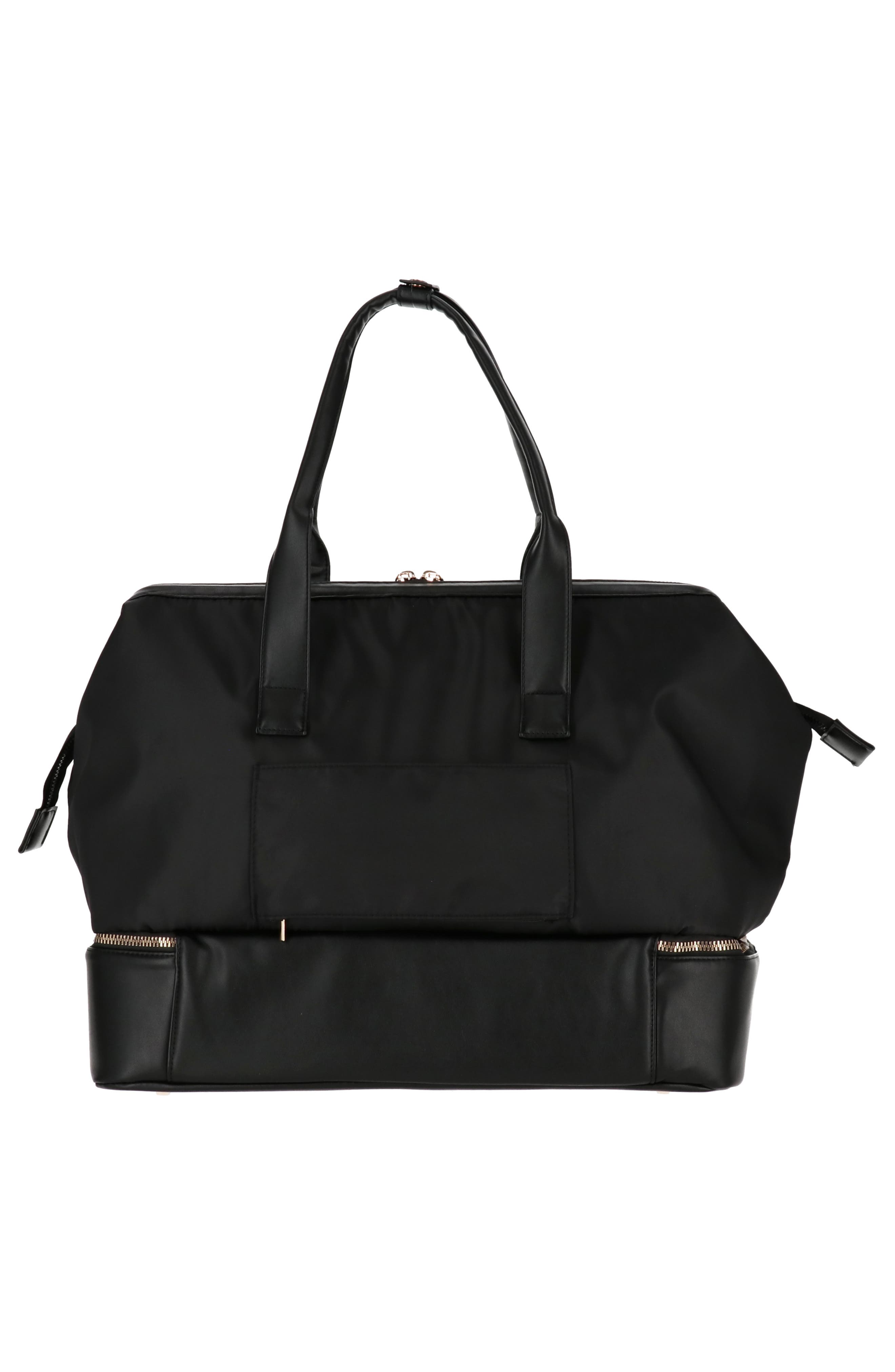 Roberto Cavalli Travel Drop Bottom Nylon Duffle Bag, Alternate, color, 