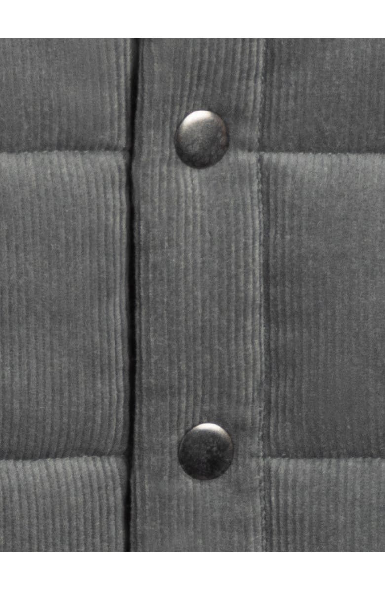 Kendi Idris Corduroy Snap Vest, Alternate, color, Agave